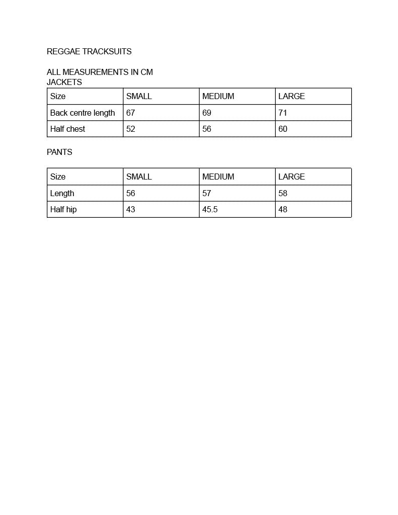 Reggae Tracksuits