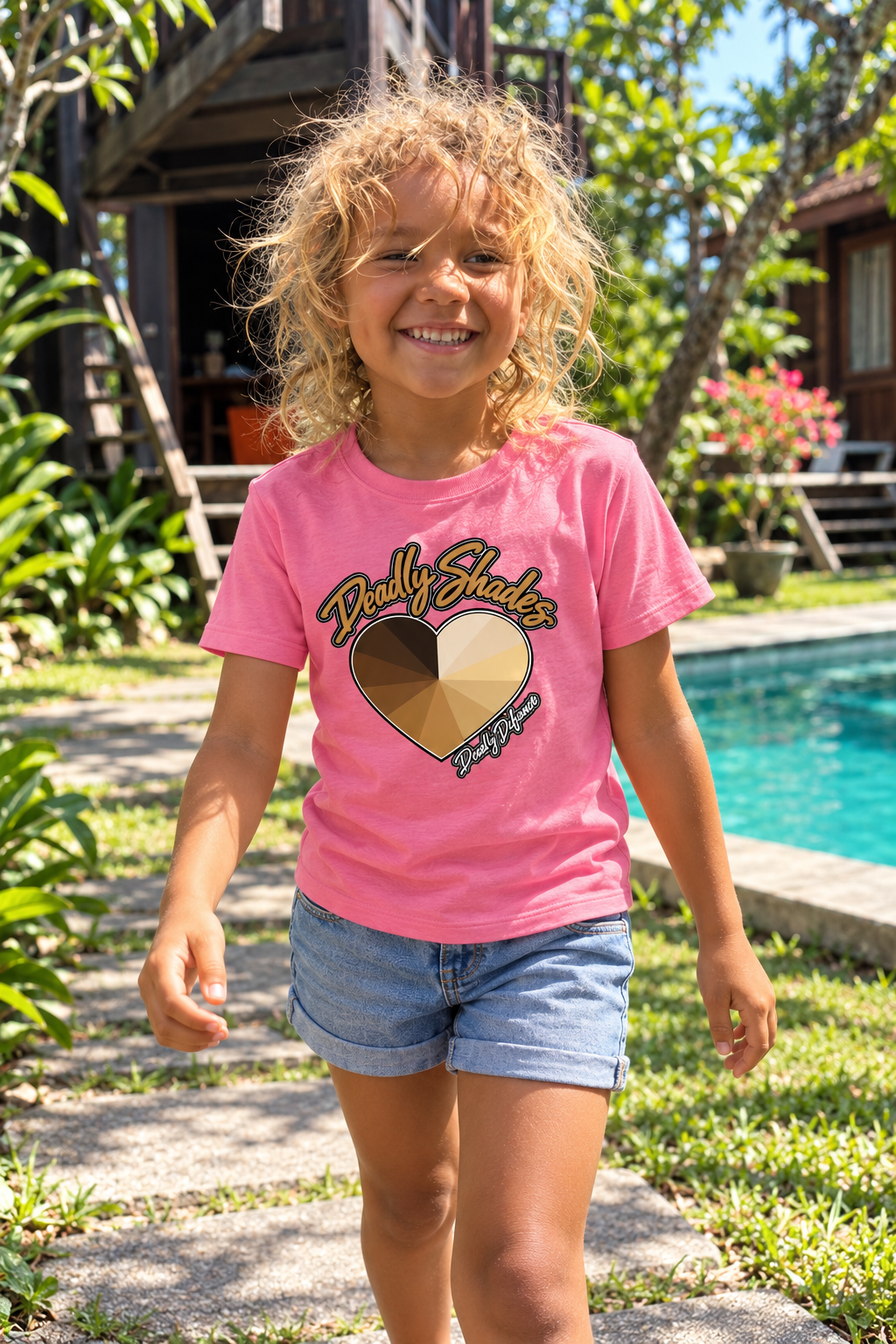 Deadly Shades Heart Kids shirt